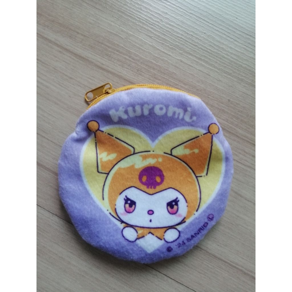 กระเป๋าใส่เหรียญสีม่วง Sanrio​ Kuromi 10 cm.ของสะสมสภาพดี Sario มือสอง​2024
