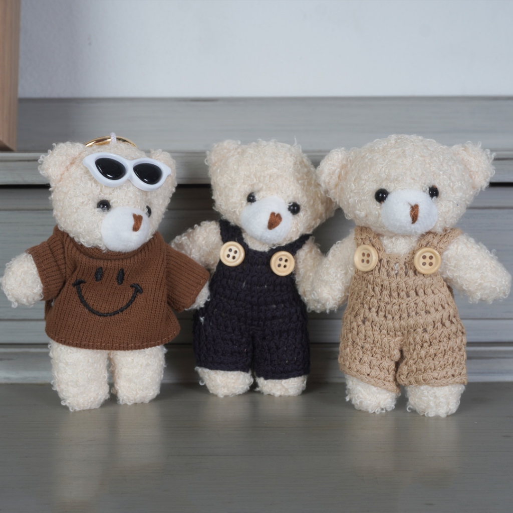 ที่ห้อยกระเป๋าพวงกุญแจน้องหมีน่ารัก KJ006