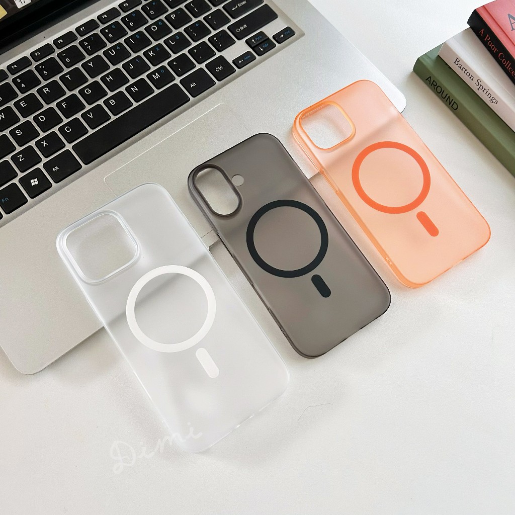case สำหรับ iphone i11 i12 13 13promax i14 14plus 14promax i15 15promx i16 16promax 16plus เคสบางสวยหรู ชาร์๗ได้ ด้าน