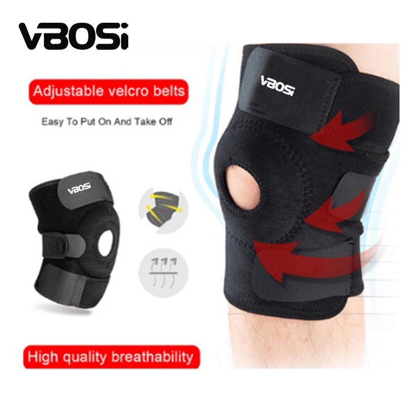 VBOSI ที่รัดเข่า สายรัดเข่า พยุงเข่า มีแผ่นรองซิลิโคน สปริง knee support เข่า ใช้ได้ทั้งหญิงและชาย รูปที่ 4