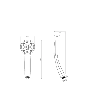 DMG ฝักบัวอาบน้ำแรงดันสูง น้ำนุ่ม มีแผ่นกรองในตัว รุ่น SL-1318C