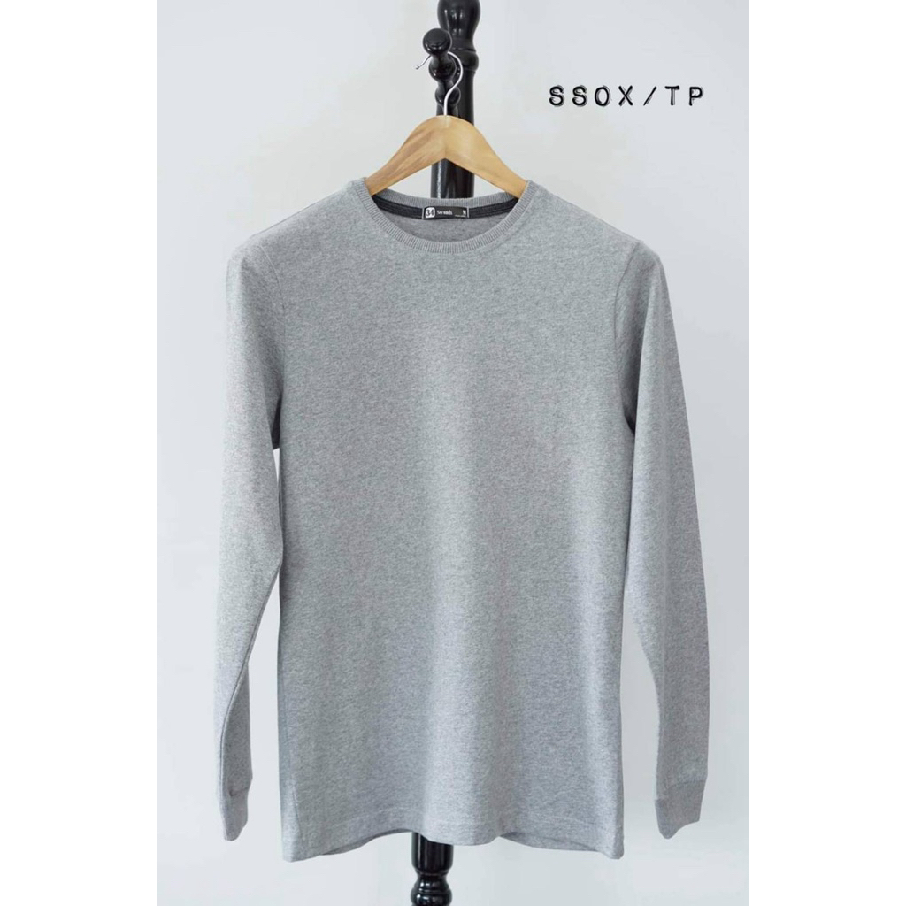 คอกลมแขนยาว ผ้าsupersoft คอตต้อน100% นุ่มฟู สบาย ไม่ร้อนใจ