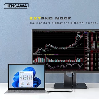 HENSAWA รุ่น VC847 DisplayPort Male to HDMI รองรับ 4K 30Hz สําหรับมอนิเตอร์ HDTV โปรเจคเตอร์ แล็ปท็อป