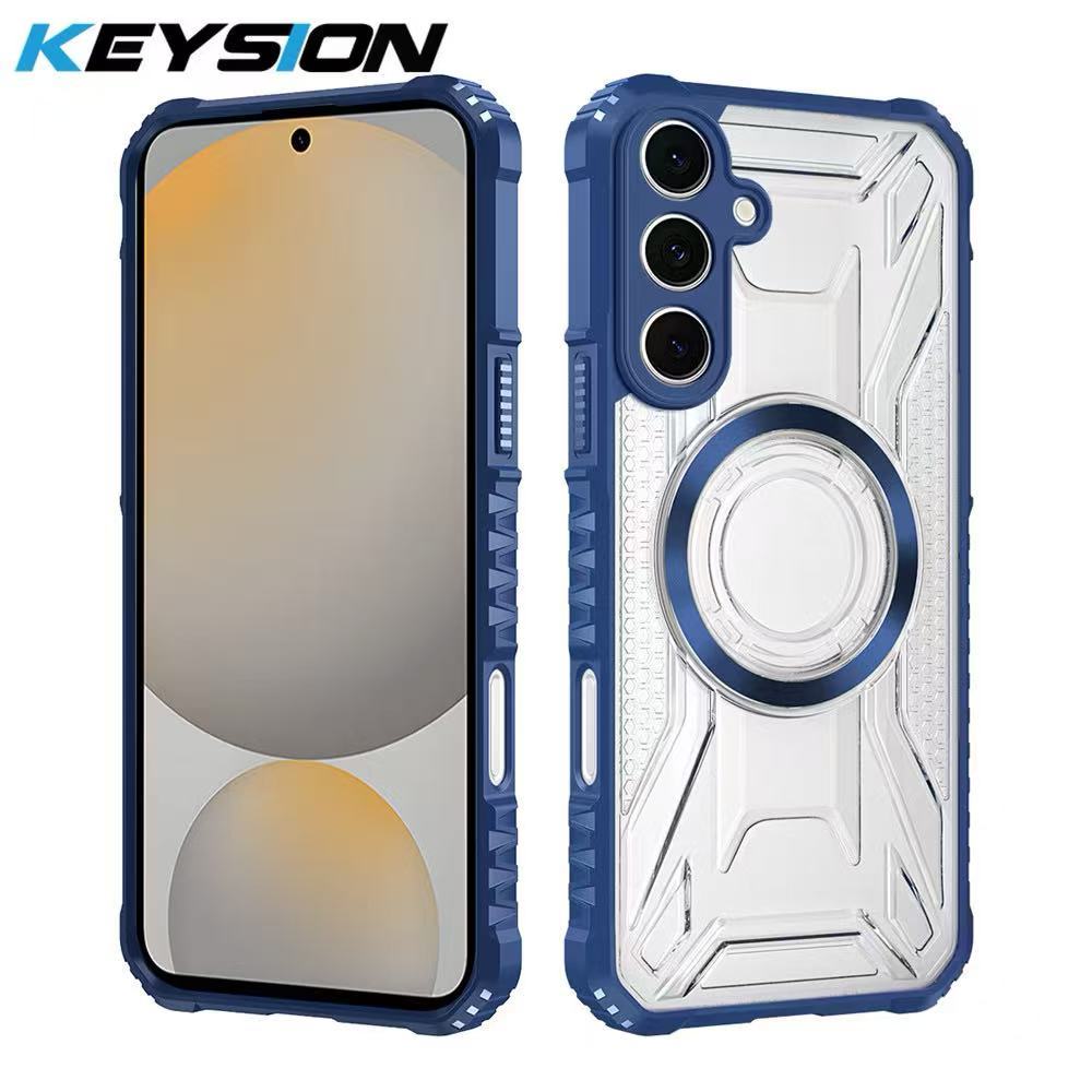 เคสใส แข็ง ชาร์จไร้สาย สำหรับ Samsung A54 A34 A14 A05 A04S A13 5G เคสใสแม่เหล็ก