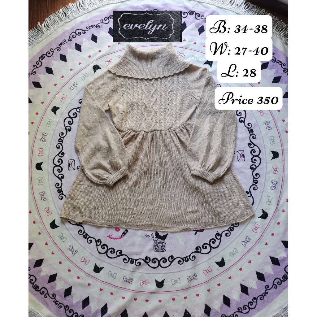 เดรสไหมพรม evelyn​ brand​