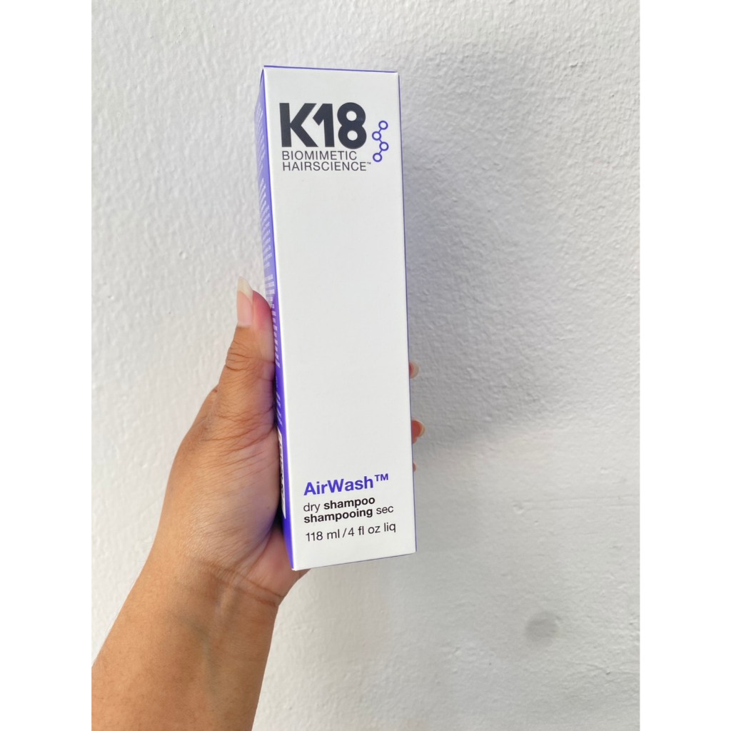 K18 Air Wash dry shampoo 118 ML.แชมพูแห้ง ช่วยฟื้นคืนเส้นผมให้สะอาดสดชื่น
