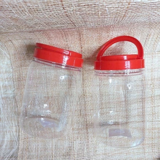 กระปุกกลม1,750ml. ขวดโหลพลาสติกPP กลมเรียบใส ใส่ขนม ใส่ของ พร้อมส่ง
