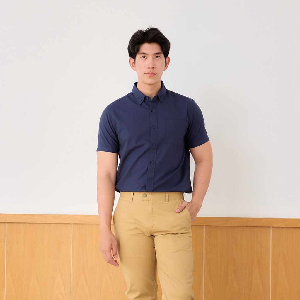 Khaki Bros. - คาคิบรอส - Short Sleeve Shirt - เสื้อเชิ๊ตแขนสั้น - KMXXS803
