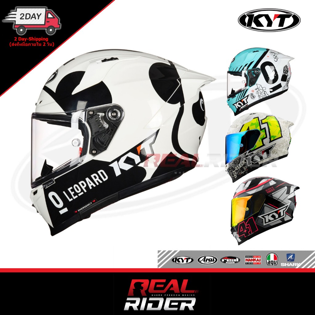 หมวกกันน็อค KYT STRIKER 2025 รุ่นใหม่ ลายนักแข่ง (ชิลด์ใส) แท้ ประกันศูนย์ ราคา ถูกที่สุด ดีลบีเคเค