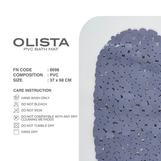 CUSHY OLISTA พรมพีวีซี พรมกันลื่น กันน้ำ PVC BATH MAT 37X68 CM