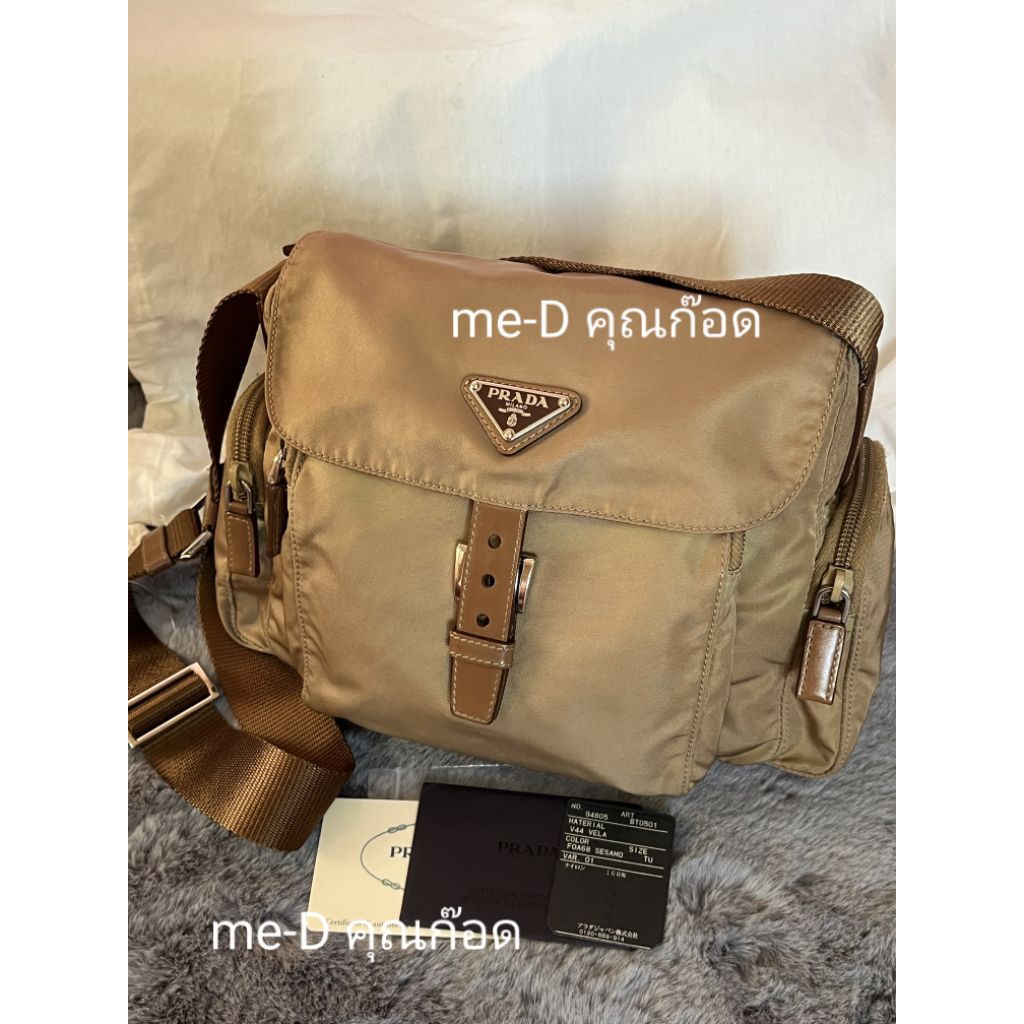 🔥Prada Nylon Crossbody size 9x8 นิ้ว🔥