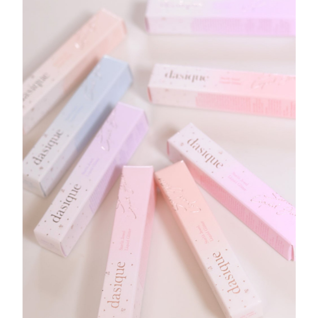Dasique Starlit Jewel Liquid Glitter -Frozen Gold, Candy Hearts, Purple Sparkling, Light Peach, Pink Crystal, Love Flake
