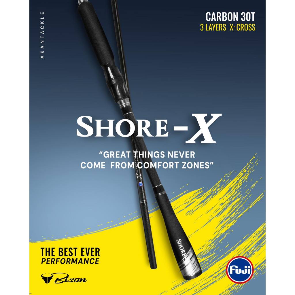 คันBISON SHORE-X ปี2025 ตีชายฝั่ง ตกปลาวัง ตีไกล ไกด์FUJI