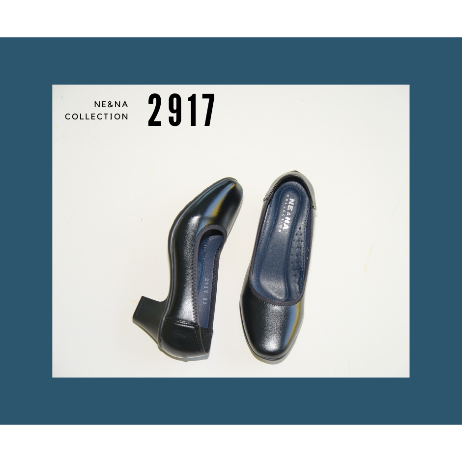 รองเท้าเเฟชั่นผู้หญิงเเบบคัชชูทำงานส้นปานกลาง No. 2917 NE&NA Collection Shoes