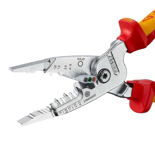 KNIPEX WireStripper 5-in-1 metric version VDE 200 mm คีมปอกสายไฟ metric version VDE 200 มม. รุ่น 1376200ME