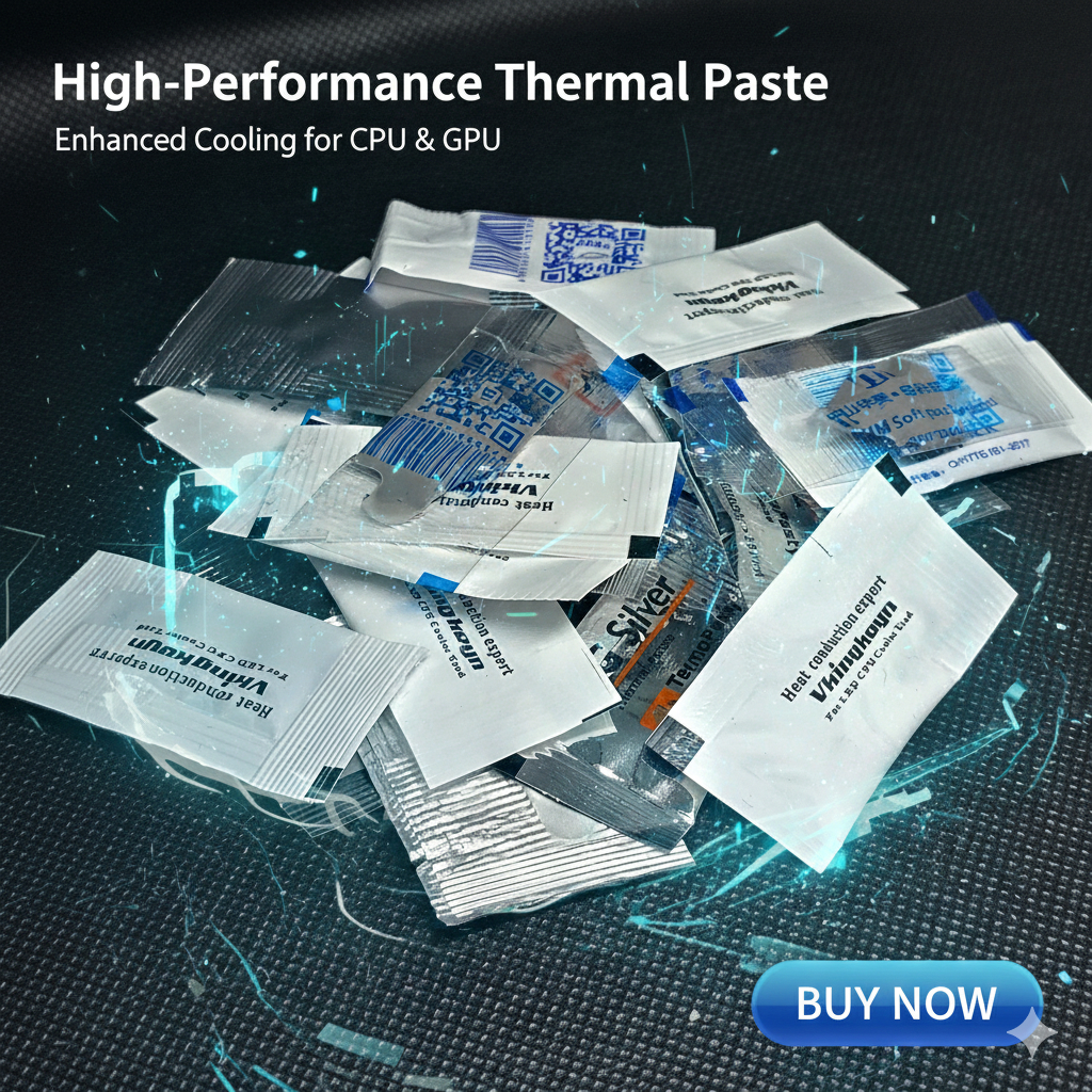 ซิลิโคนระบายความร้อน CPU GPU แบบซองเล็ก 0.5 กรัม ซองละ 1 บาท ส่งฟรี
