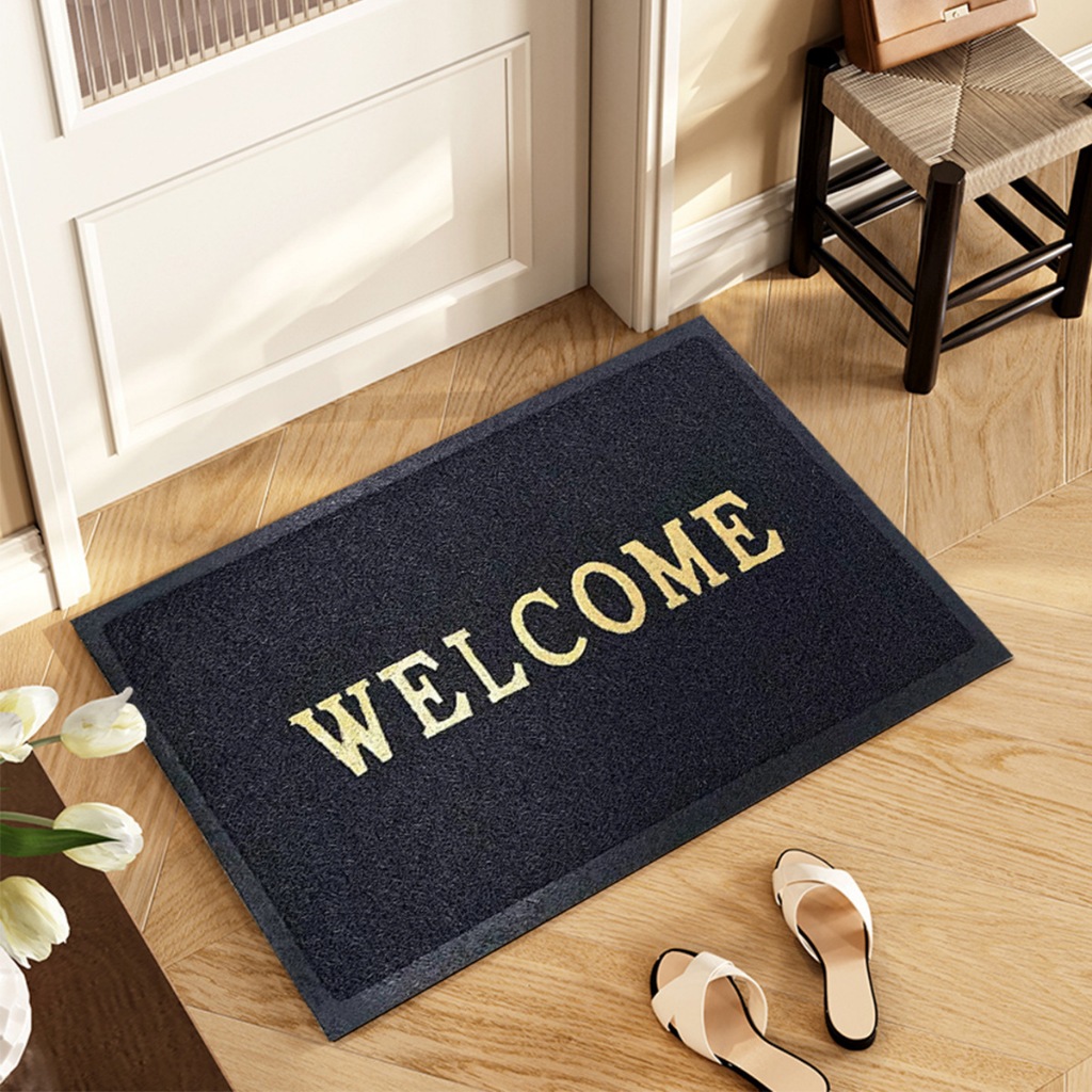 พรมเช็ดเท้า พรมขนนุ่ม ผ้าเช็ดเท้ามินิมอล นุ่มสบายเท้า ลาย Welcome ขนาด40x60 ซม รูปที่ 5