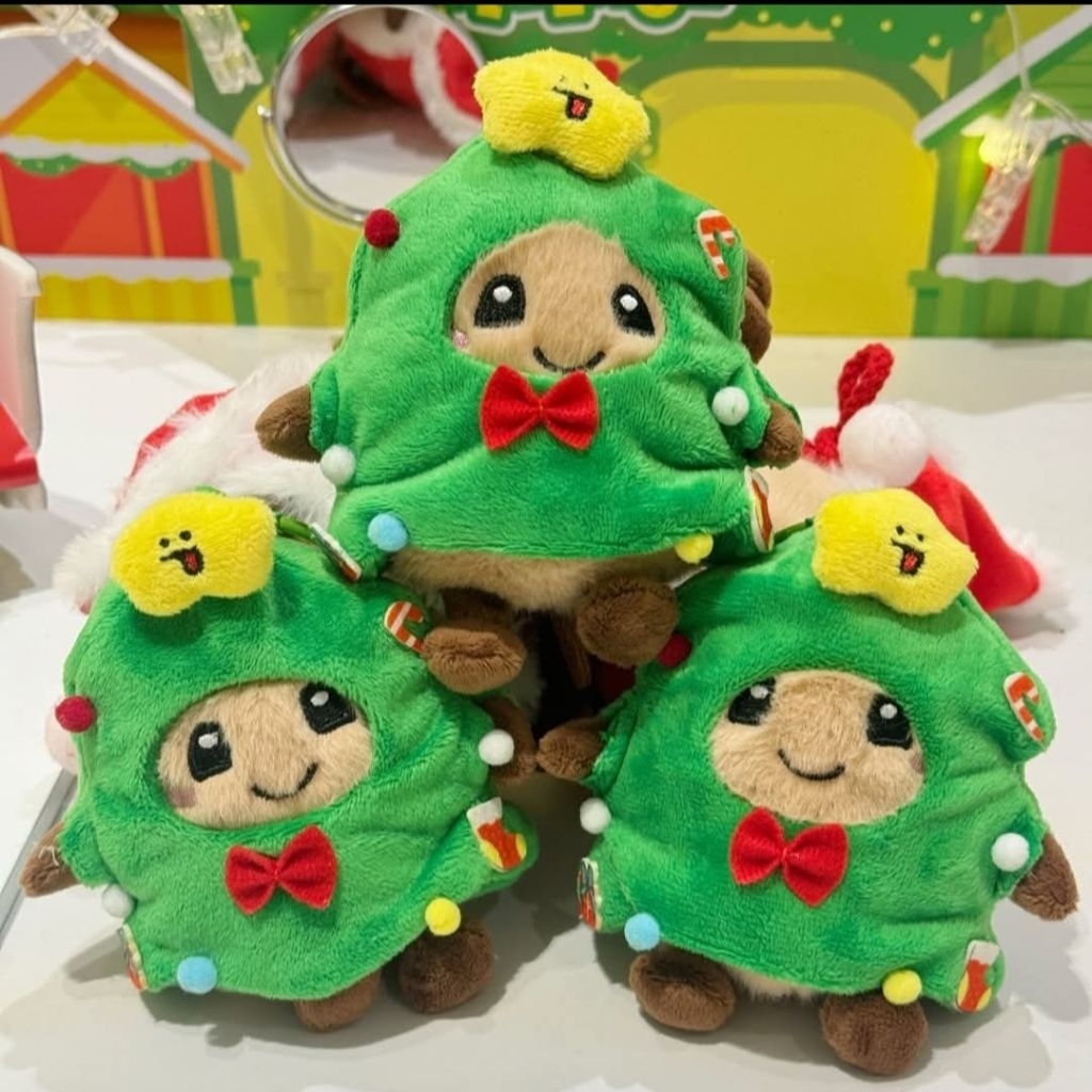 พวงกุญแจน้อง Baby potato Reindeer Santa , Christmas Tree พร้อมแผ่นพับเลขที่บ้าน🥰นุ่มนิ่ม พ.ย.68 pota