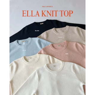 Riley.apparels - Ella knit top เสื้อไหมพรมคอกลม ผ้านิ่ม ใส่สบายไม่คัน 8006R