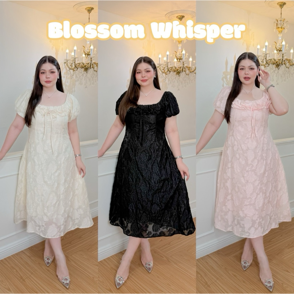 Lady M | Blossom Whisper dress plussize เดรสยาว สาวอวบสายหวาน สไตล์ลูกคุณหนู ดีไซน์สวยเก๋ ใส่ออกงานกึ่งทางการ ทำงาน