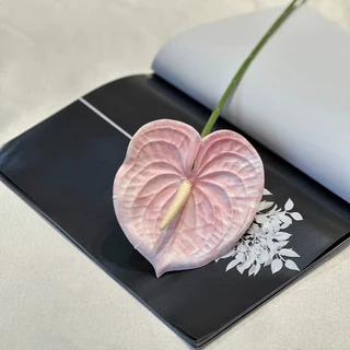 ดอกไม้ปลอม หน้าวัว Pu พลาสติก 3d สําหรับตกแต่งบ้าน