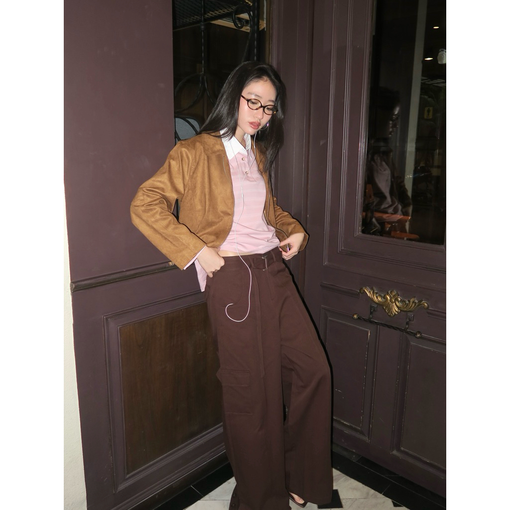 Chania - Suede Leather jacket