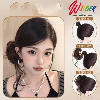 มวยผมเจ้าสาวแบบหนีบ 4สี ใช้งานง่าย แฮร์พีชผมลอน วิกผมหางม้าแบบหนีบผมกิ๊บ แฮร์พีชกิ๊บหนีบ