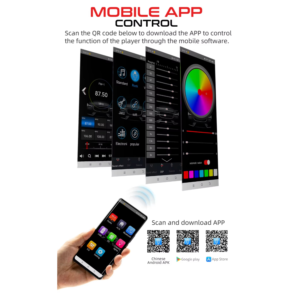 [Pioneer สไตล์เดียวกัน] เครื่องเล่น MP3 สำหรับรถยนต์แบบบลูทูธ 4x60W พอร์ต USB คู่ฟังก์ชันระบุตำแหน่งรถ พร้อมรีโมตคอนโทรล - รูปที่ 2