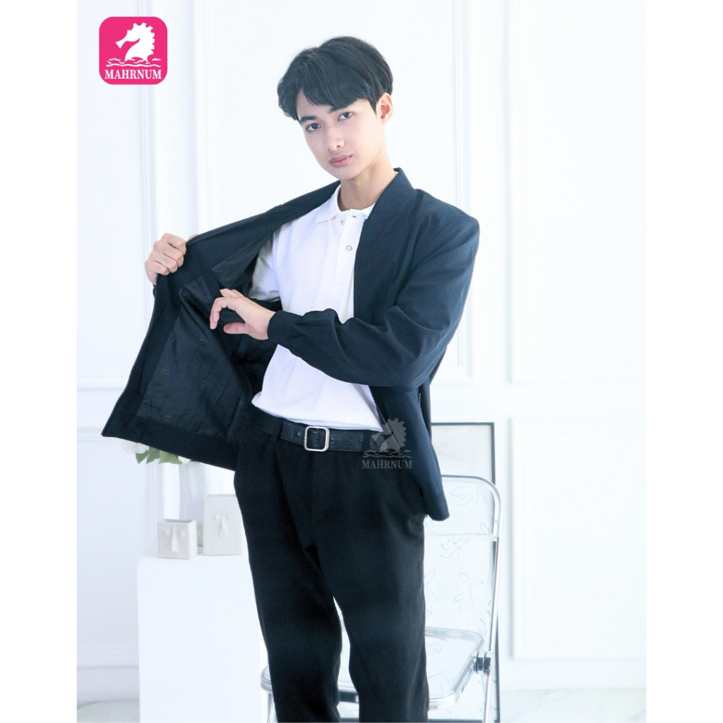 เสื้อแจ็คเก็ต(คอวี กรมเข้ม) ปักพิมพ์HDตรากระทรวงพลังงาน(พน.) ปักไหมสีขาว *ยี่ห้อและหัวซิปจะคละๆกันไปไม่สามารถกำหนดได้* - รูปที่ 3