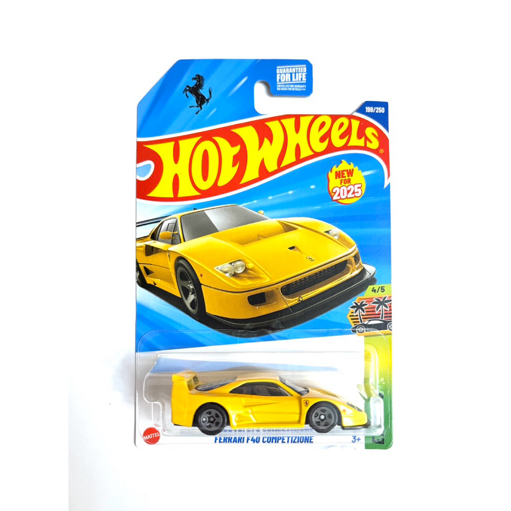Hot Wheels | FERRARI F40 COMPETIZIONE ~ สีเหลือง |🇺🇸เป็นแพ็กอเมริกา✈️ | 📦สินค้ามีพร้อมส่ง