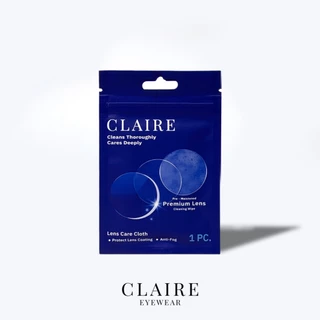 CLAIRE : ผ้าเช็ดเลนส์แว่นตา ไล่ฝ้า ลดหมอกพร้อมใช้งาน | Claire Lens Care Cloth