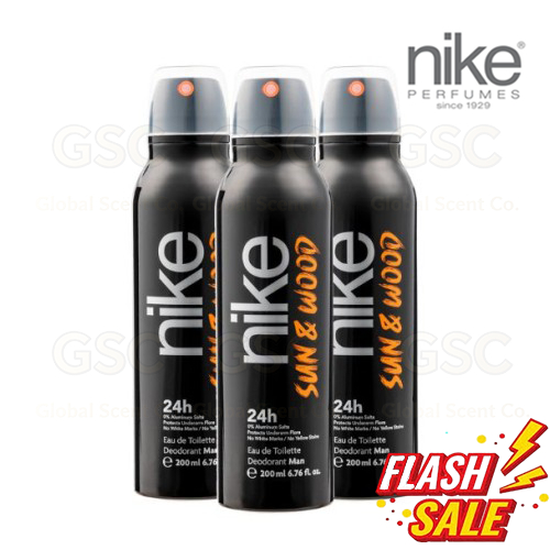 【1/2/3 ขวด】Nike Man Deo Spray – Sun&Wood 200ml/ไนกี้ สเปรย์ระงับกลิ่นกาย ชาย – ซันแอนด์วู้ด