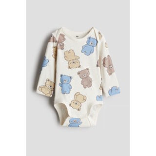 H&M บอดี้สูทแขนยาว ลายหมี/ลายรถ ไซด์ 2-18 เดือน ของใหม่ แท้ …
