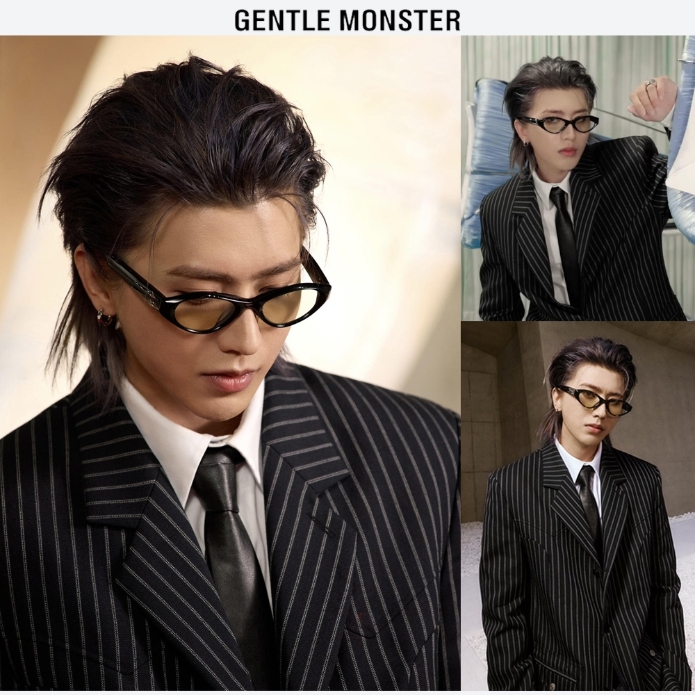 New แว่น Gentle Monster EQ-01 แท้ แว่นกันแดด（ป้องกันรังสียูวี）