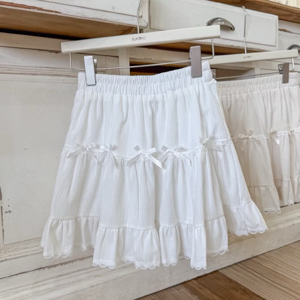 Rika กระโปรงผ้าลูกไม้ มีซับใน