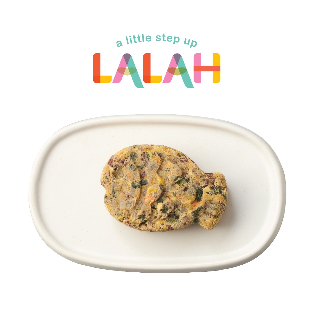 Salmon Pop ข้าวนึ่งรสแซลมอน ไม่ปรุงรส สำหรับหยิบทานเอง (อาหารแช่แข็งสำหรับเด็ก 10 เดือนขึ้นไป)