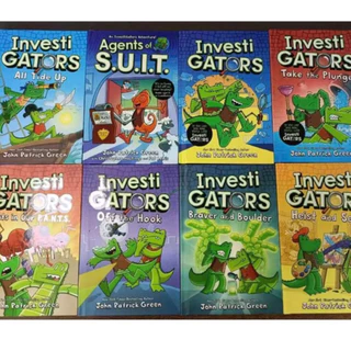 ปกแข็ง InvestiGators 1-9 Full Color English Comic Book Hardcover Investi Gators By John Patrick Green
