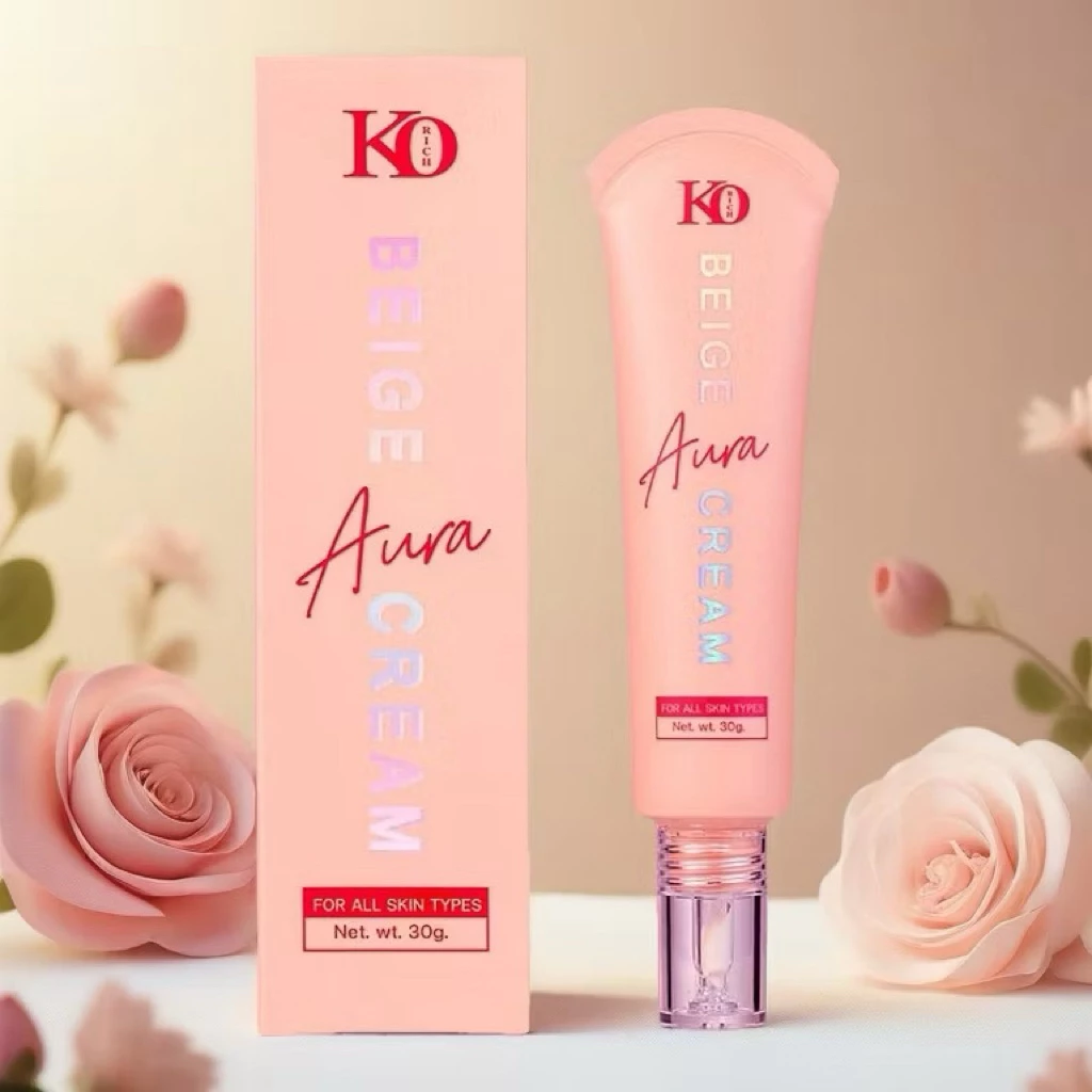 (สินค้าลดแรง) เบส ทาหน้า(เบจออร่าครีม)เคโอริช Beige Aura Cream Korich (30g.)