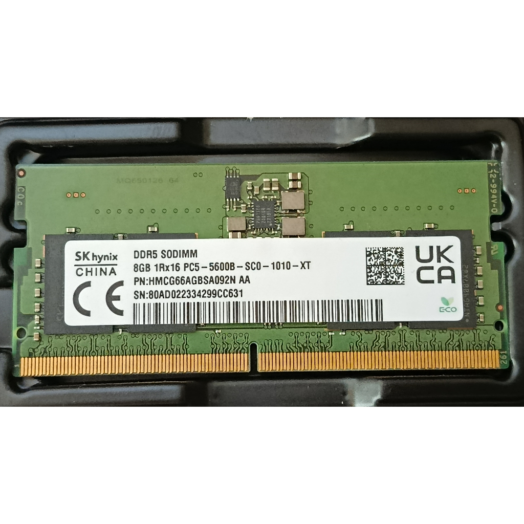 Notebook RAM SK Hynix DDR5 8GB 5600 - like new
