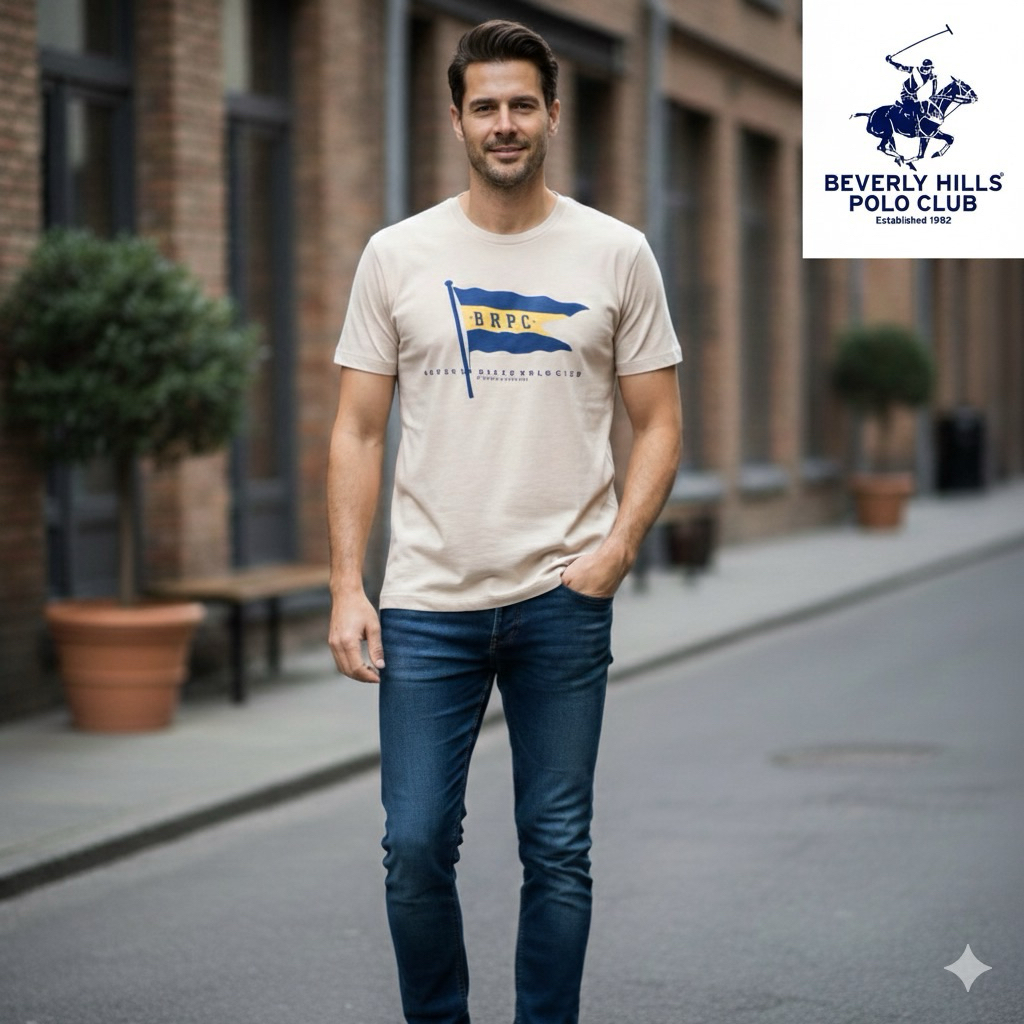 BEVERLY HILLS POLO CLUB  เสื้อยืดคอกลมแขนสั้น รุ่น BNSR502