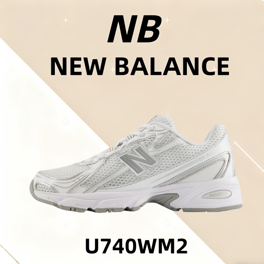 💗ของแท้รับประกัน100%💥 NewBalance NB740  U740WM2 Outdoor commuting running casual shoes