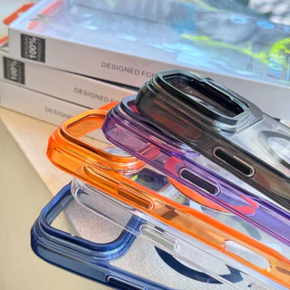 เคส ขอบสีใส+กล้องตั้งได้ IPHONE - 11 13 14 14+ 14pm 15 15+ 15pm 16 16pro 16pm 17 17air 17pro 17pm