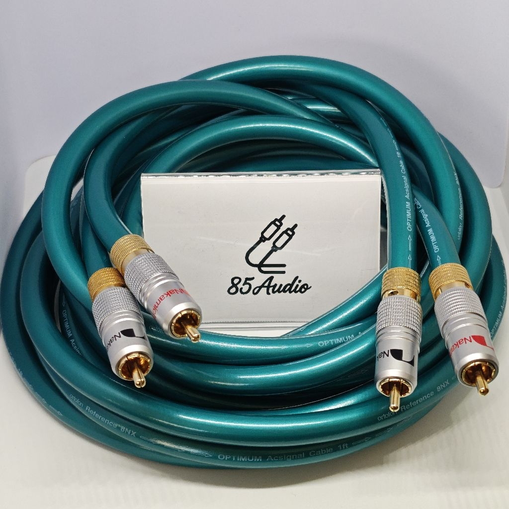 สายสัญญาณ RCA ORTOFON Reference 8NX ( ราคาต่อ 2 เส้น ) เข้าหัว Nakamichi ให้เสียงเต็มอิ่มในทุกย่านเสียง!! ราคา ถูกที่สุด ดีลบีเคเค รูปภาพหลัก