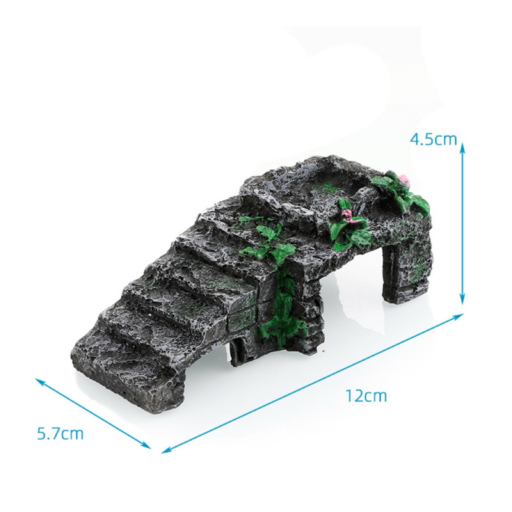 แท่นปีน​สำหรับเต่าน้ำ GQ0547 ตกแต่งตู้ปลา ตกแต่งตู้สัตว์เลื้อยคลาน 5x7cm