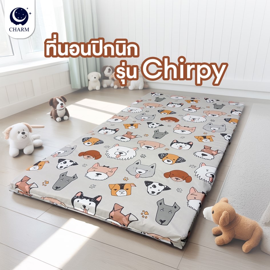 Charm Dreamy ที่นอนปิกนิก รุ่น Chirpy3.5 ฟุต | นุ่มสบาย น้ำหนักเบา พกพาง่าย Picnic Mattress