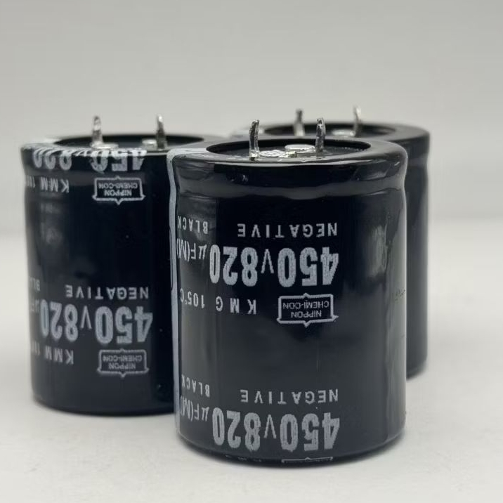 ตัวเก็บประจุด้วยไฟฟ้า 820uf 400V 450V ตัวเก็บประจุอลูมิเนียม อิเล็กโทรไลน์ capacitor กระป๋อง1ชิ้น