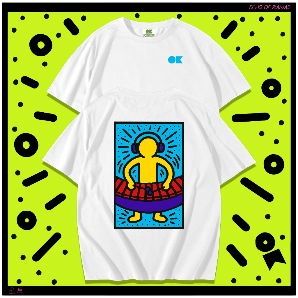 OK Apparel เสื้อยืดคอกลมแขนสั้น ลาย xylophone Oversize Cotton ⚡️USAคุ้มสุด!⚡️ – โปรปัง