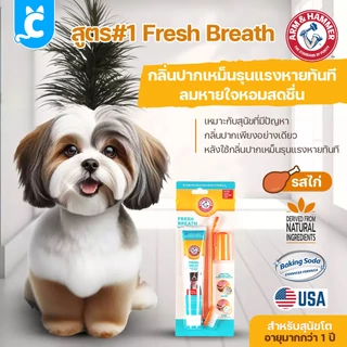 [ส่งฟรี🇹🇭] ARM & HAMMER ยาสีฟันสุนัข แมว รสเนื้อวัว สลายหินปูน ทําความสะอาดฟัน Dog Toothpaste CleverPet