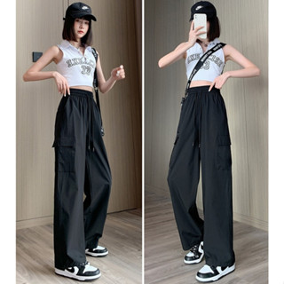 กางเกงคาร์โก้สไตล์เกาหลีสุดฮอต สีแดง ผอมเพรียว ดูดี มีสไตล์ …