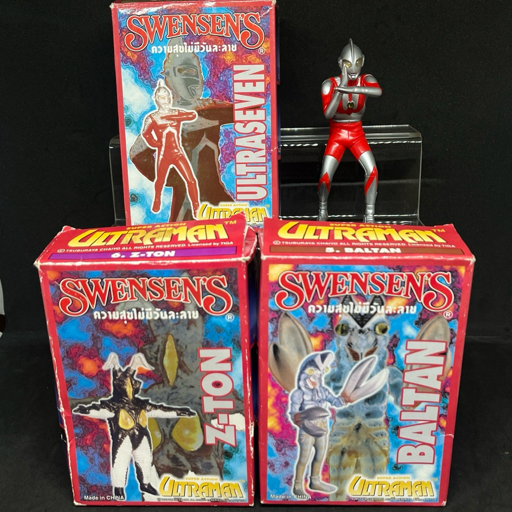 🔥Ultraman Swensen’s อุลตร้าแมน งานสเวนเซ่น งานของเล่นเก่า งานของเล่นไทย ยุค90s (ชุด 4 ตัว)